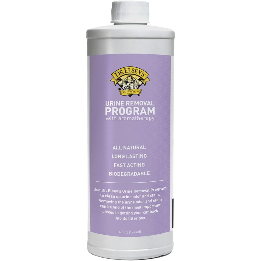 Dr. Elsey's Urine Removal Program 16 Ounce Bottle front view pet stain cleaner