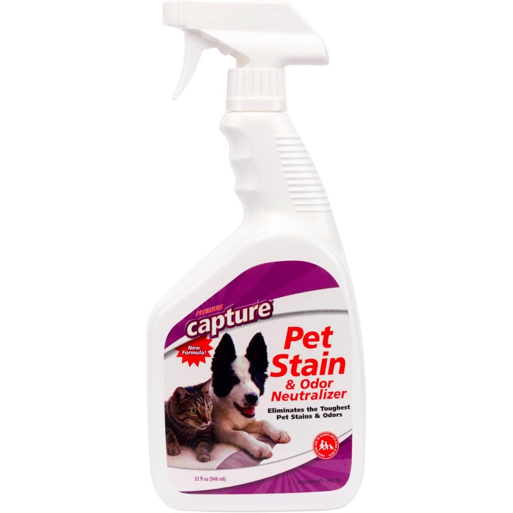 Capture Pet Stain and Odor Remover 32 Fluid Ounces front view bottle