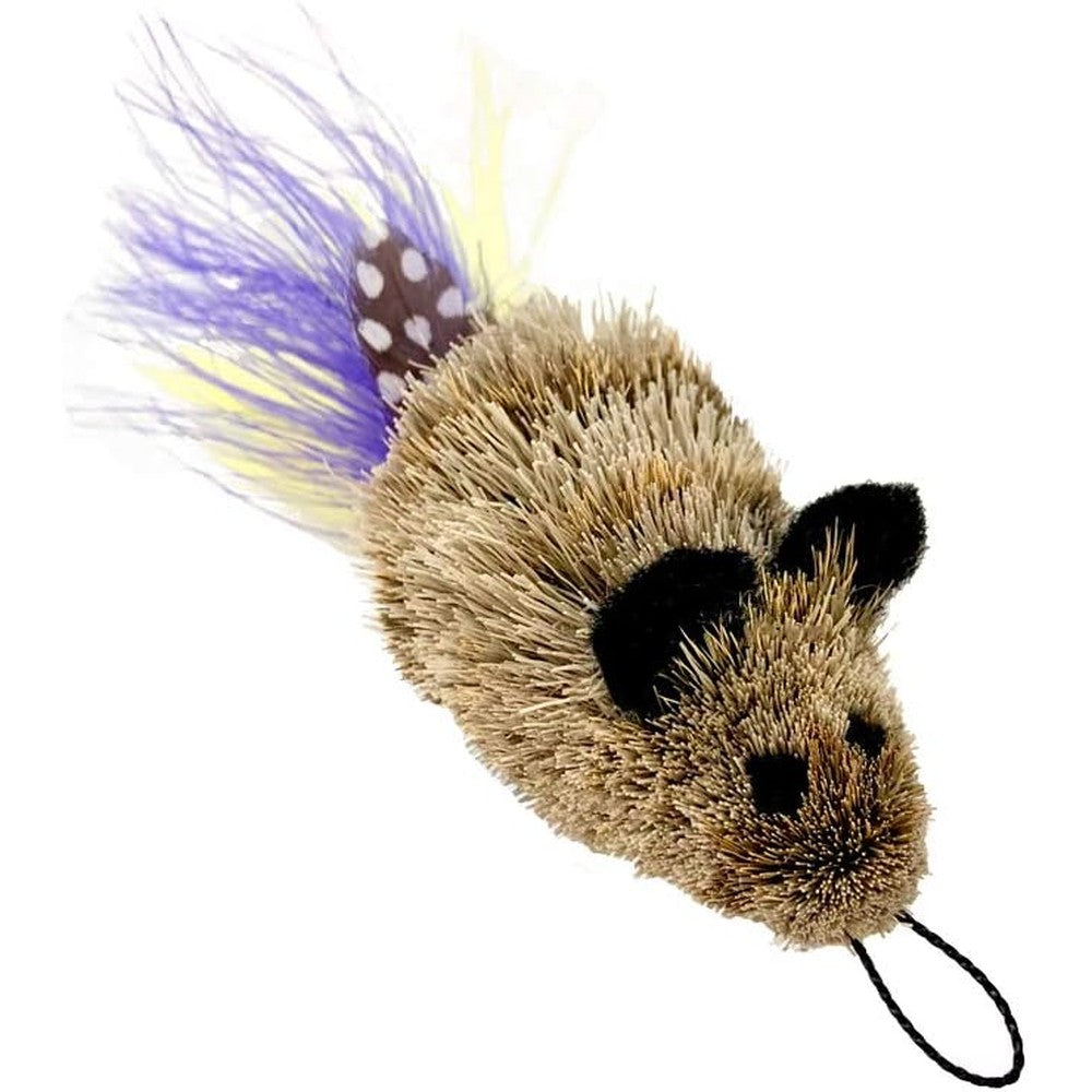 GoCat Da Feather Mouse front view interactive cat wand replacement attachment