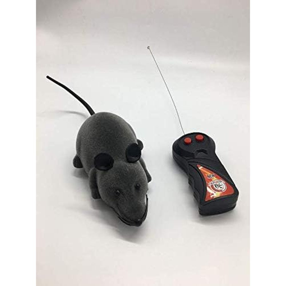 WEFOO electronic remote control rat toy gray front view interactive pet supplies