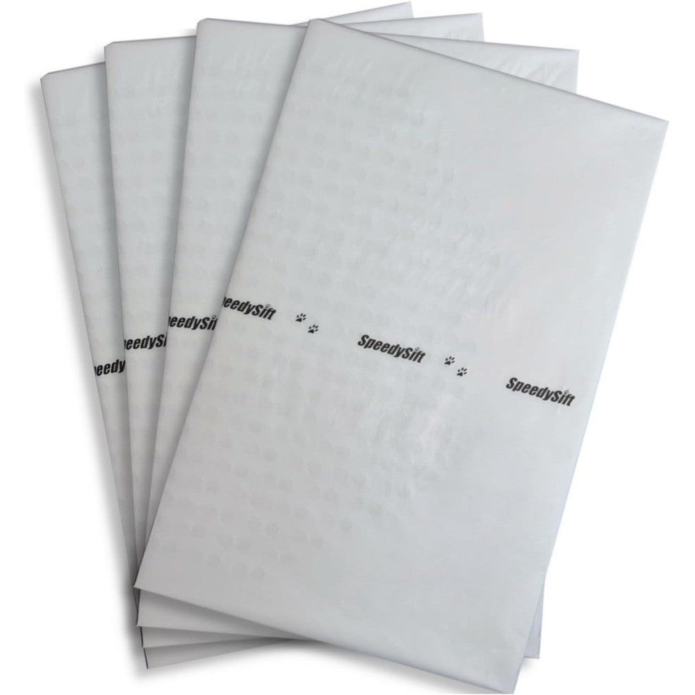 SpeedySift Standard Sifting Litter Box Liner Refills packaging front view showing fifty six count capacity.