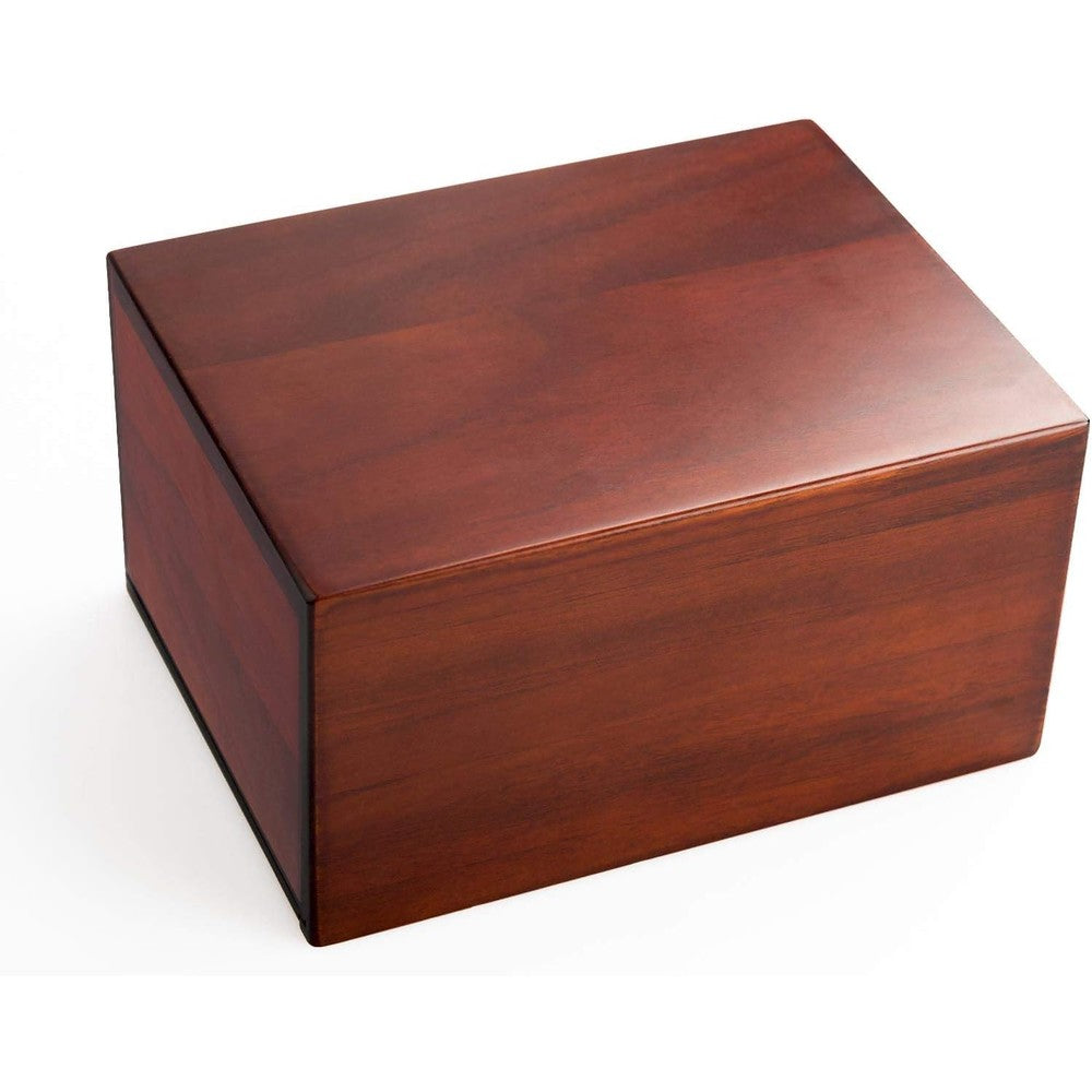 PCS Pet Crematory Supplies wooden cremation urn front view