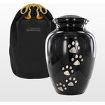 Trupoint Memorials black pet urn front view