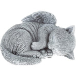 Pure Garden Sleeping Angel Cat Memorial Statue front view