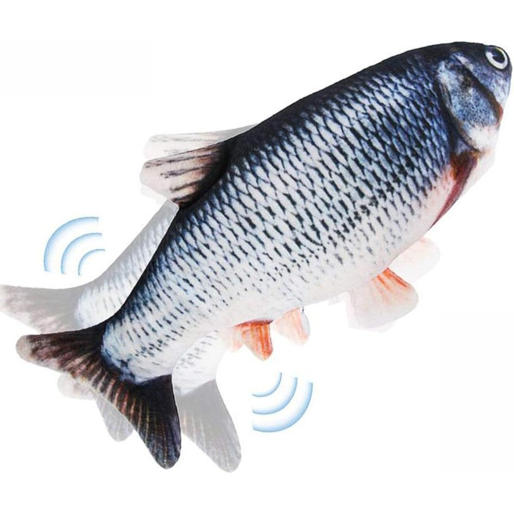 Tocirelo interactive flopping fish cat toy front view