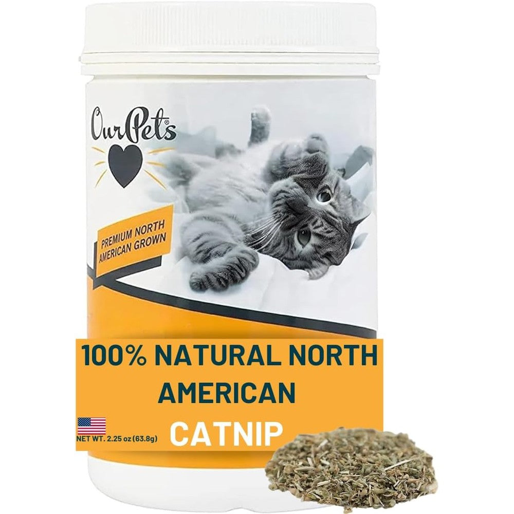 OurPets Premium Cosmic Catnip High Potency North American Grown Natural Cat Nip Blend Two Point Two Five Ounce Jar
