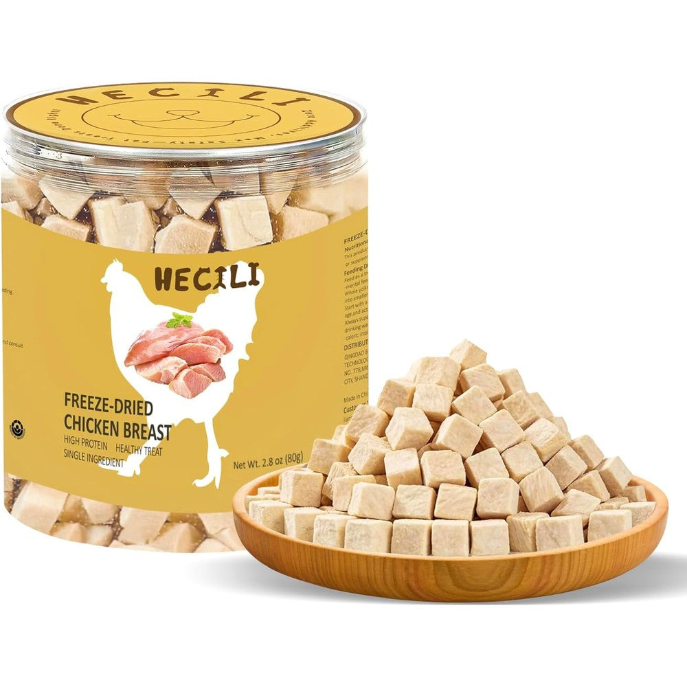 Vital Essentials Freeze Dried Raw Chicken Breast Treats For Cats And Dogs Single Ingredient Grain Free Pet Nutrition Supplements 2.8 Ounce