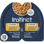 Instinct Flaked Split Cup Grain Free Real Chicken Entree In Savory Gravy Wet Cat Food 2.64 Ounce Cups Pack Of 12