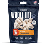 Whole Life Pet Just One Chicken Freeze Dried Cat Treats Human Grade High Protein Food Topper 10 Ounces Pack Of 1
