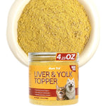 Just Try Cat And Dog Food Toppers With Chicken Liver And Freeze Dried Egg Yolk For Picky Eaters Iron Support Grain Free 4.23 Ounce