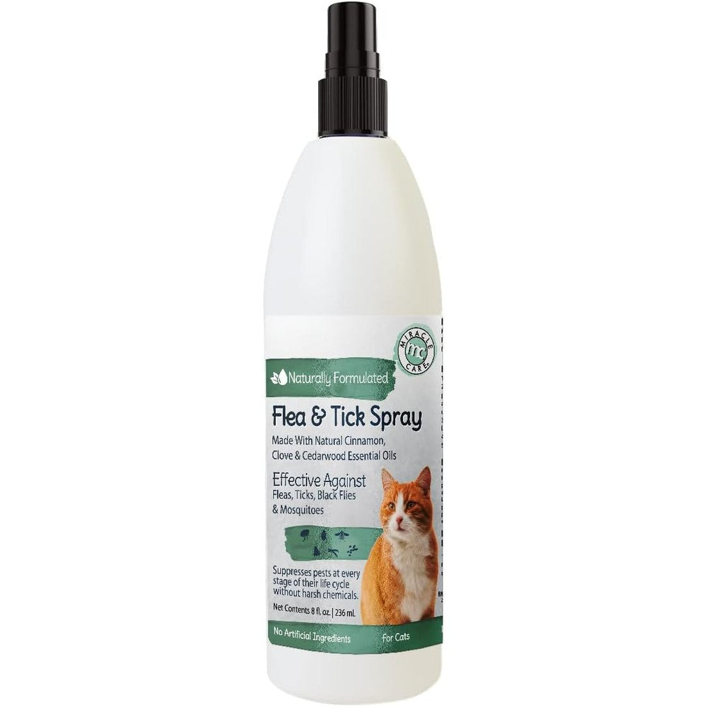 Natural Chemistry Natural Flea Spray for Cats 8 Fluid Ounce front view bottle