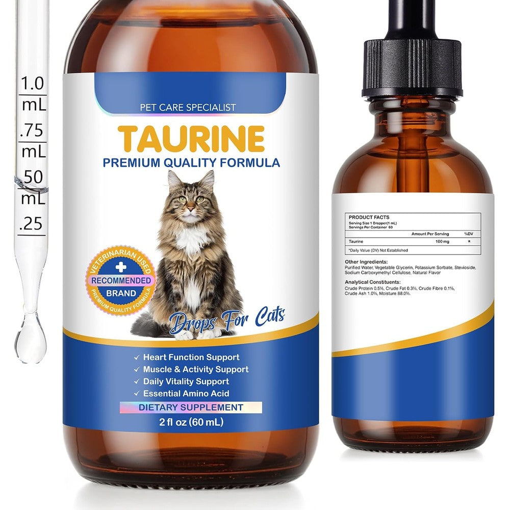 Fangcun Taurine Drops for Cats liquid supplement front view bottle
