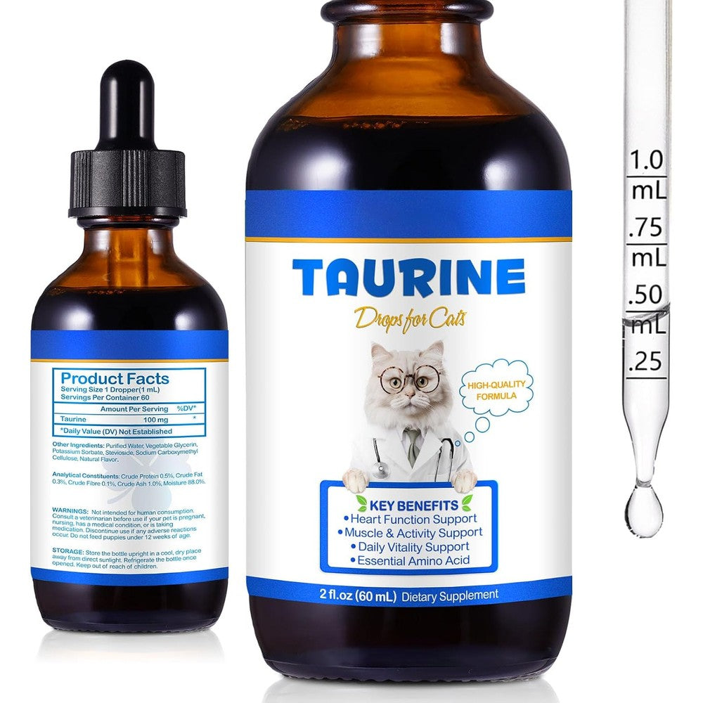 Fangcun Taurine Drops for cats front view liquid pet supplement