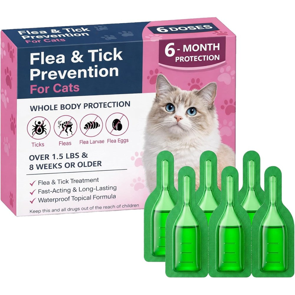 Nuzzleup Cat Dewormer Topical Flea and Tick drops front packaging view