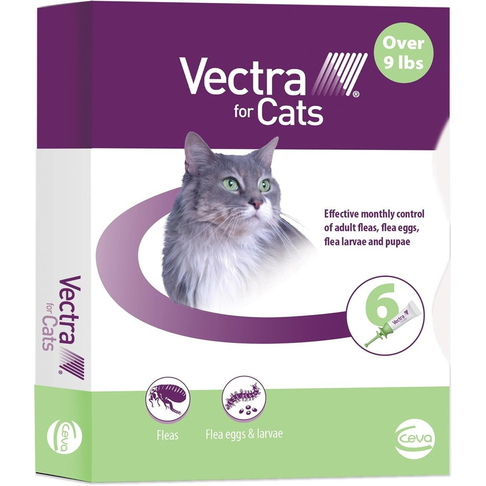 Vectra for Cats flea treatment for large cats front view packaging
