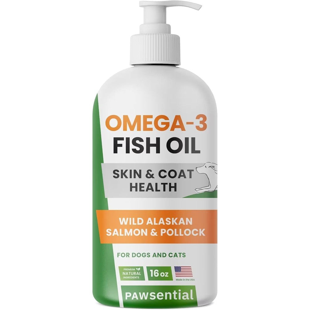 Nordic Naturals Omega 3 fish oil for dogs and cats front bottle view