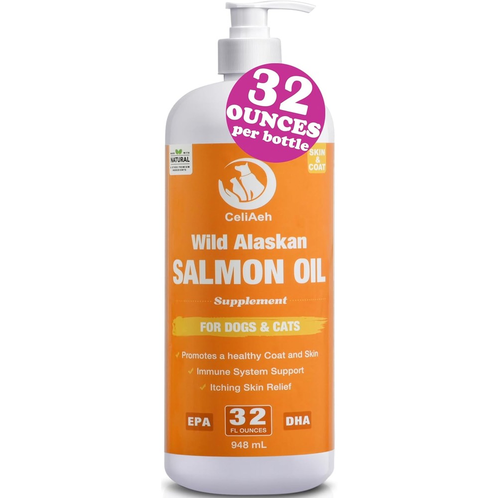 LEGITPET Wild Salmon Oil for Dogs and Cats front view bottle
