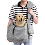 Ownpets Extra Large Pet Sling Carrier For Dogs And Cats 15 To 25 Pounds Hands Free Reversible Bag With Adjustable Strap And Pocket