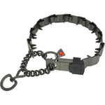 Herm Sprenger NeckTech Sport Dog Training Prong Collar With ClicLock Buckle Black Stainless Steel Nineteen Inches Fits Neck Up To Sixteen Inches