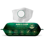 Bark And Clean Dog Wipes For Paws And Butt Extra Large Thick Hypoallergenic Lavender Bamboo Compostable Pet Grooming Wipes 50 Count