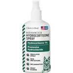 Chew + Heal Labs Advanced Hydrocortisone Spray For Dogs Hot Spot Treatment And Itch Relief With Pramoxine Four Ounce