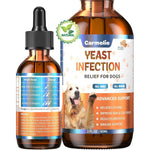 Carmelie Natural Yeast Relief For Dogs For Healthy Itch Relief And Ear Paw Discomfort Care Bacon Flavor Sixty Milliliters