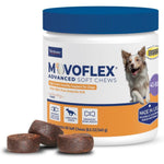 Virbac MOVOFLEX Advanced Soft Chews Hip And Joint Support Supplement For Medium Dogs Weighing Forty To Eighty Pounds Sixty Count