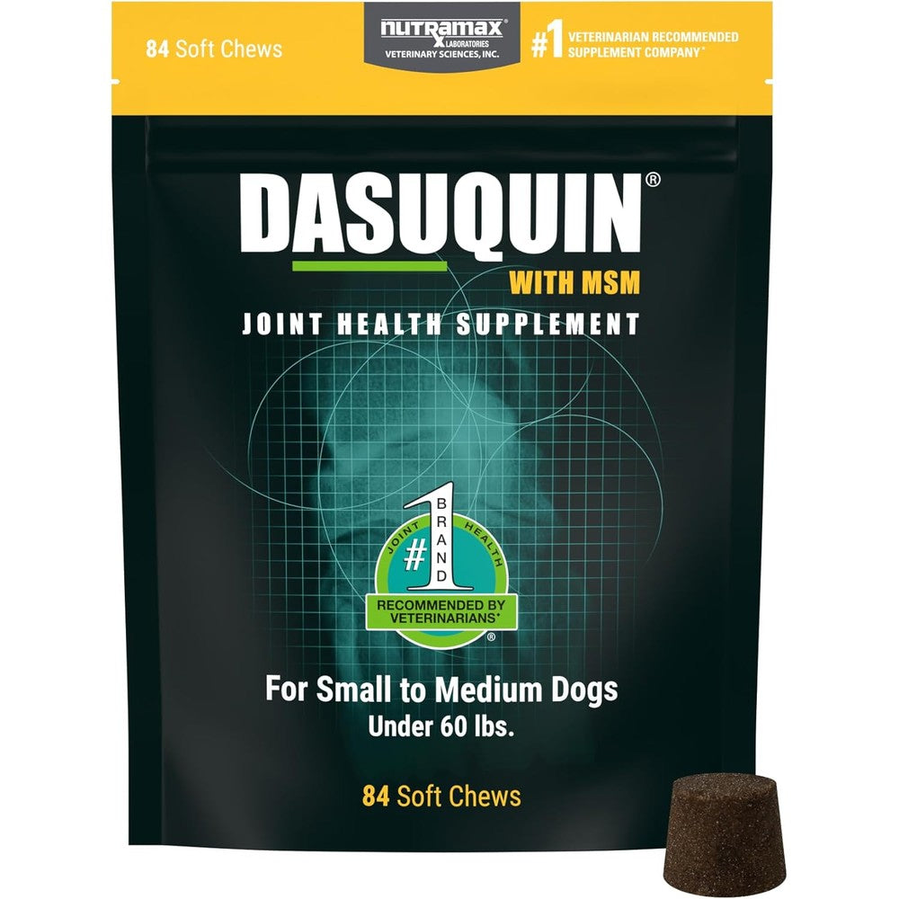Nutramax Laboratories Dasuquin Joint Health Supplement With Methylsulfonylmethane For Small To Medium Dogs Soft Chews Eighty Four Count