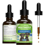 Pet Wellbeing Milk Thistle For Dogs Organic Liquid Liver Support Supplement Bacon Flavored Two Fluid Ounces
