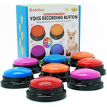 Gelabur Set of 8 Dog Buttons for Communication Voice Recordable Sound Buzzers for Pet Training and Interactive Classroom Activities 8 Count