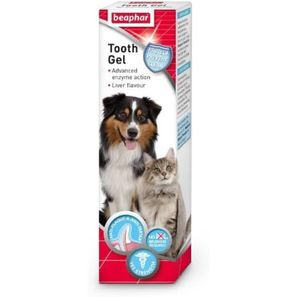 Beaphar Tooth Gel In Liver Flavour For Dog And Cat 100 Gram Dental Care Formula