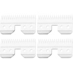 VRMETA Fast Feed Ceramic Blades Replacement Moving Cutters For Detachable Hair Clippers Four Pack