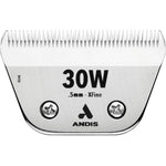 Andis CeramicEdge Detachable Wide Blade Number 30W Stainless Steel Pet Clipper Blade Extra Fine Cut Professional Grooming Performance