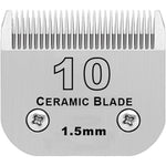 DODAER Detachable Pet Dog Grooming Clipper Ceramic Blade Size 10 Cutting Length One Sixteenth Inch One Point Five Millimeter