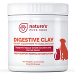 Nature's Pure Edge Digestive Clay Powder For Dogs And Cats Anti Diarrhea And Gas Relief Supplement Extra Large 7.40 Ounces