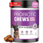 TTLXRL Probiotics For Dogs 200 Pieces Soft Chews For Digestive Health Digestive Enzymes And Prebiotics For Gut Support And Itchy Skin Relief