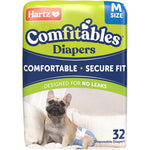 Hartz Comfitables Disposable Dog Diapers With FlashDry Gel Technology For Medium Sized Dogs Wearable Leak Proof Protection Medium Size 32 Count