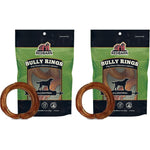 Redbarn Pet Products All Natural Four Inch Bully Stick Rings For Dogs Grain Free And Rawhide Free Dental Chew Three Count Pack Of Two