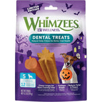 Whimzees Wellness Fall Natural Dog Dental Treat Autumn Halloween Chews For Small Dogs 6.3 Ounce Bag 12 Count