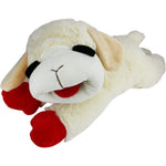 HDP Lambchop Plush Dog Toy 24 Inch XXL With Squeaker For Large Breed Dogs White Color Pack Of 1
