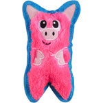 Outward Hound Durablez Minis Squeaky Plush Dog Toy Stuffingless Tough Interactive Toy For Puppies And Small Dogs Pig Variant 6.8 Inches