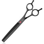 Jason 7 Inch Professional Dog Grooming Thinning Shear Scissors With 37 Teeth Premium Japanese Stainless Steel Blender For Cats And Dogs Black