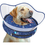 Toptakeit Elevated Inflatable Dog Cone Collar After Surgery Soft Donut Recovery Neck Pillow Alternative For Small Medium Large Dogs