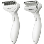 Taomypets Self Cleaning Grooming Rake Brush For Dogs And Cats Extra Wide White Undercoat Deshedding Tool For Long Hair
