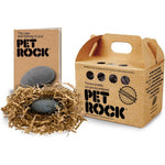 Pet Rock The Original By Gary Dahl Authentic Novelty Stone Desk Companion With Carrying Case Multicolour