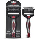 CHI For Dogs 2 In 1 Dematting And Deshedding Rake Dual Head Dog Grooming Tool For Mats Knots And Loose Undercoat Removal