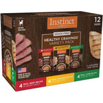 Instinct Healthy Cravings Grain Free Recipe Variety Pack Natural Wet Dog Food Topper 3 Ounce Pouches Pack Of 12