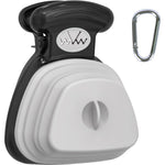 SuperDesign Portable And Versatile Pet Poop Scooper With Built In Waste Bag Dispenser And Carabiner Leash Clip For Small And Large Dogs Small