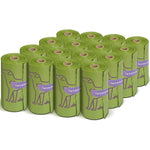 Wowflash Lavender Scented Dog Poop Bags Two Hundred Forty Count Leakproof Heavy Duty Pet Waste Disposal Bags Thirteen Inches By Nine Inches