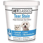 Vet Classics Tear Stain Supplements For Dogs And Cats Immune Support Chews With Cranberry And Marshmallow Root 65 Soft Chews